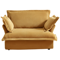 QuanU 全友 118017A 布艺懒人小沙发 蛋挞黄