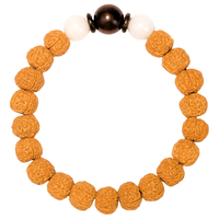 今夕小金刚菩提子手串男女五瓣原籽白玉紫檀绕指柔文玩把件佛珠手链