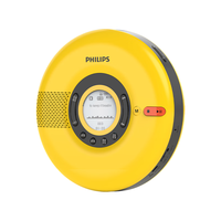  PHILIPS/飞利浦 双向蓝牙 CD随身听 U盘 蓝牙音箱 复读机 充电外放多功能音响  黄色