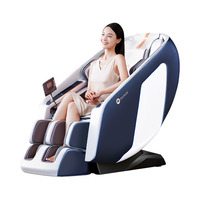 摩摩哒(momoda)4D按摩椅家用精钢机芯全身太空舱老人全自动电动智能SL导轨多功能零重力检测沙发椅送男女 M810MAX底蕴蓝【豪华尊享】【 入门优选】