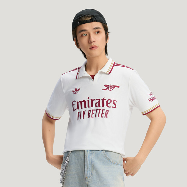 adidas 阿迪达斯 阿森纳球迷版 第二客场速干足球短袖球衣 2025Aug-KSJ72-HL