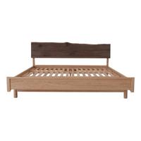 山隐造物 自然边实木床