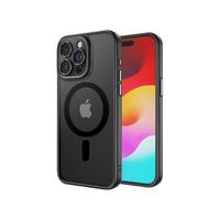 ROCK适用苹果15新款手机壳iPhone15ProMax磨砂磁吸保护套pro气囊防摔镜头全包plus潮硅胶高级感女男简约商务