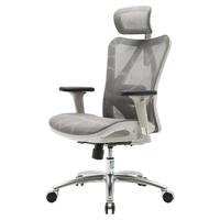 西昊 M57 人体工程学椅电脑椅办公椅电竞椅老板椅宿舍椅子座椅 M57灰框灰网