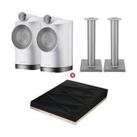 Bowers&Wilkins/宝华韦健 立体声HIFI音响 无线蓝牙书架音箱+支架 白色