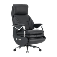 SIHOO 西昊 L8EW 电动人体工学老板椅 头层牛皮办公椅可躺书房电脑椅子午休