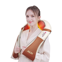 AUX 奥克斯 颈椎肩颈按摩器披肩GL-ZCR16(充电款) 颈部肩部按摩器腰部揉捏按摩仪 节日礼物 送男友 送父母