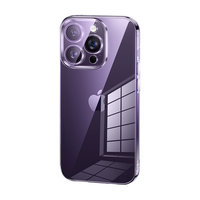 倍思适用苹果15ProMax手机壳iPhone14Pro15Plus透明13高级感12全包不发黄11pm超薄女男por防摔简约十五