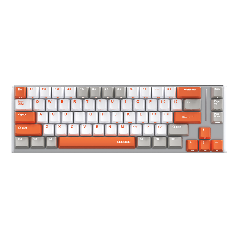  LEOBOG/莱奥伯格 三模连接 机械键盘 热升华PBT键帽 冰晶轴  重工业灰 RGB