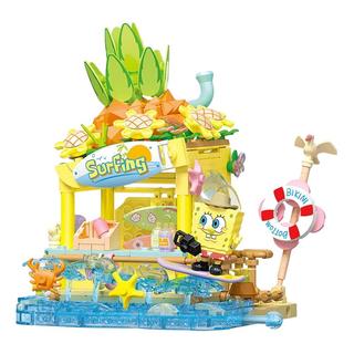 SEMBO BLOCK 森宝积木 海绵宝宝 612219 缤纷冲浪店