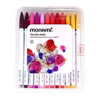 monami 慕那美 04008Z25 拔帽中性笔 24色 0.5mm 24支装