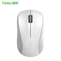 富勒 M220无线鼠标 商务办公家用 2.4G鼠标低噪音 白色