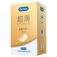 杜蕾斯 避孕套 超薄至感16只 AIR空气套 贴合裸入 成人 计生用品 durex 套 套套 男女用