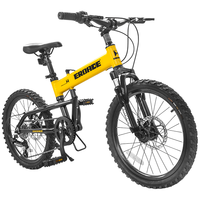 EROADE德国儿童折叠自行车男孩青少年初中小铝合金山地车中大童女孩 全铝合金造-黄色 24寸24速【竞赛升级款】-150-170