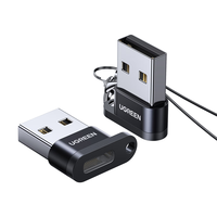 UGREEN/绿联 OTG数据线 USB转Type-C转接头 铝合金 Type-C USB-A 2.1A