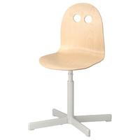 IKEA/宜家 儿童电脑椅 白色,白/桦木