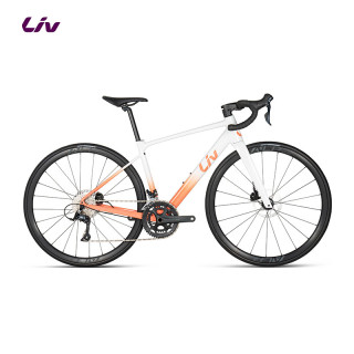 Liv 丽以芙BeLiv 3铝合金18速二代CD油碟全内走全能型公路自行车 白月光/沙米红 700C×405MM XS 152-163cm