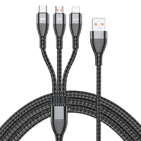 micshare/米享 超级快充 充电线 Type-C, Lightning, Micro USB 尼龙织 100W 6A