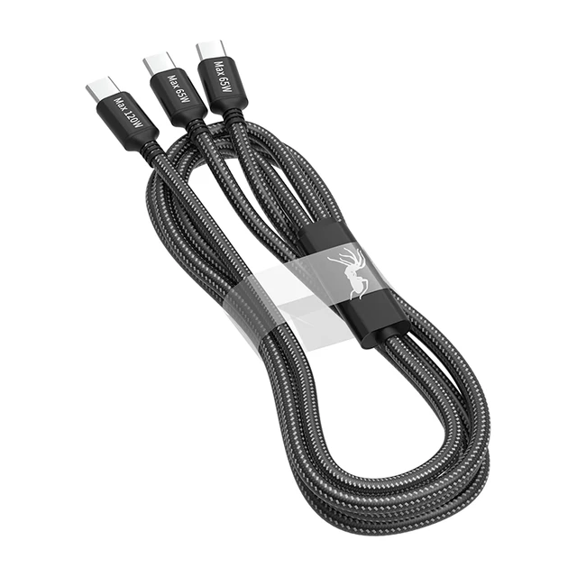  爱梦家 二合一双typec快充 Type-c数据线  尼龙织 Type-C Type-C 3.3A 65W