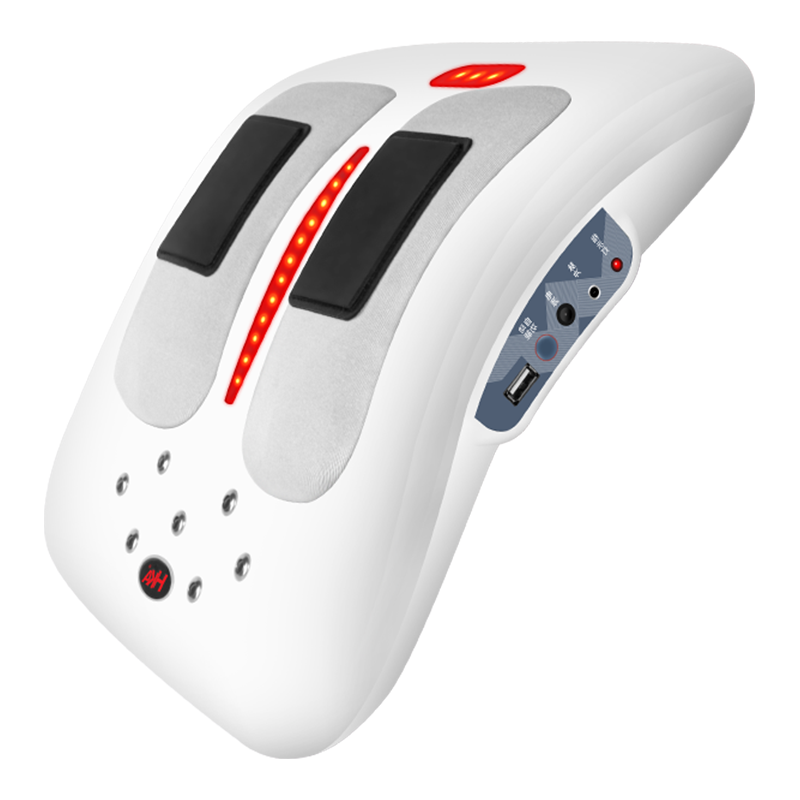  HKA 红外线震动拉伸 腰椎按摩仪+插电液晶款+拉伸气囊枕头