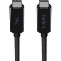 Belkin苹果Thunderbolt 3雷电USB数据线Type-C公对公MacBook充电高清5K雷雳接口连接线2米1米Mac Pro正品