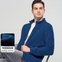 鳄鱼恤 柔软摇粒绒保暖时尚打底拉链开衫外套