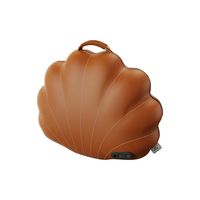 荣泰（RONGTAI）按摩靠垫办公室久坐护腰颈背部揉捏多功能热敷坐垫C30小贝壳棕色