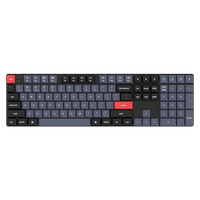 Keychron 渴创 K5Pro 机械键盘 Mac键盘 薄款矮轴键盘 蓝牙键盘 客制化键盘 热插拔 K5Pro-A1 108键白光红轴