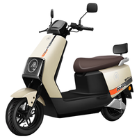 AIMA 爱玛 2024版辉腾电动车72V大容量电池1200W电机液压减震碟刹电动摩托车 诺亚棕-72V21.8ah电池-蓝牙App