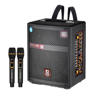  MALONE/曼龙 带声卡 便携式蓝牙音箱+无线话筒  8吋低音+1话筒+