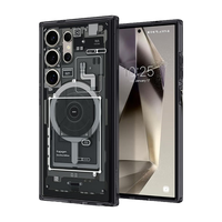 Spigen 三星Galaxy S24 Ultra 磁吸防摔 透明黑灰 手机壳