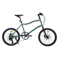 菲利普（PHILLIPS）菲利普Benjamin系列公路自行车男女成人变速平把城市451小轮单车 20寸 9速 直把 中世纪波斯湾 20寸（140-180cm） 9速