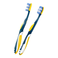 青蛙成人细软毛炭丝牙刷套装 硬毛 2支 （987牙刷）