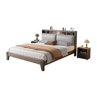  淮宇 框架结构 实木床+软包床+拉丝弹簧床垫  1200*2000