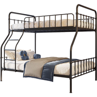 天坛家具 TIANTAN天坛上下铺铁床双层床员工宿舍铁架床学生双人上下床大人高低铁架子床 铁艺床 上900*下1200