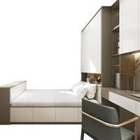 好莱客榻榻米床 简约储物收纳床衣柜书桌柜组合 次卧书房全屋家具定制 榻榻米床定制 订金价