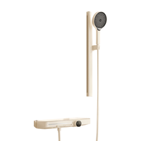 心海伽蓝（SHKL）无顶喷简易花洒奶白色浴室家用手持龙卷出水淋浴器花洒-141662 奶白-恒温两功能花洒