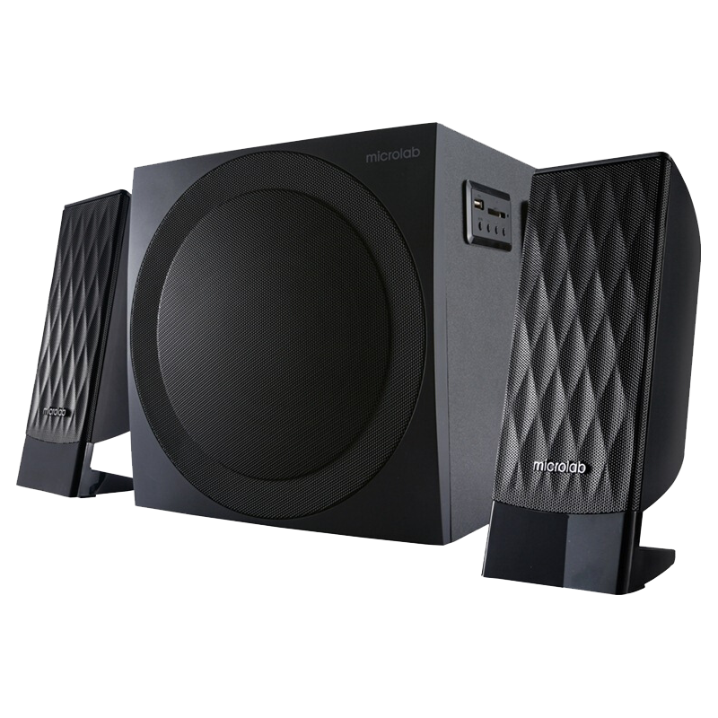 microlab 麦博 M300BT 2.1声道 桌面 蓝牙音箱 黑色