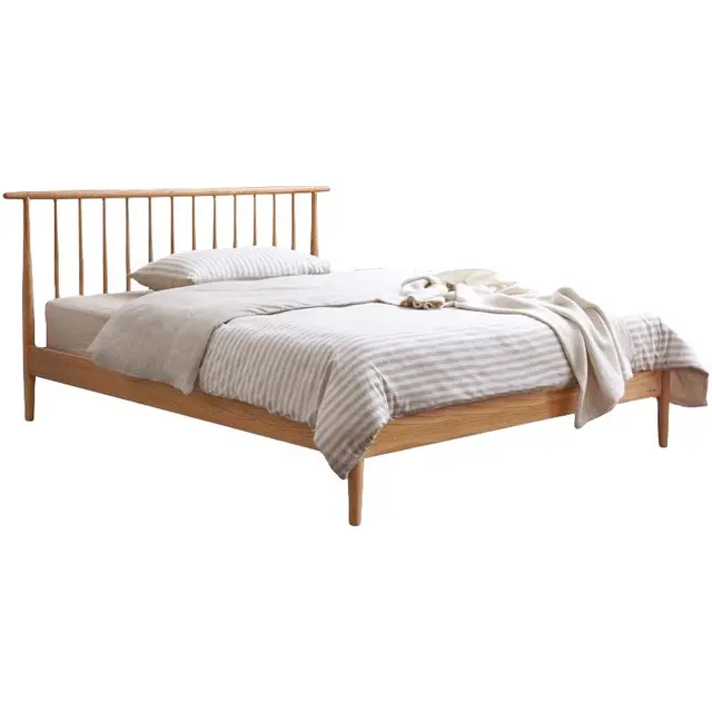 YESWOOD 源氏木语 全实木床北欧原木风单人床温莎床现代简约卧室双人床家用