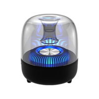 沃特利 (wortley) hifi蓝牙音箱家用通用电脑笔记本迷你小音响重低音手机琉璃发光桌面音响收音机灰色标准版