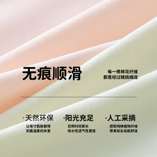 阿狸女士内裤纯棉山茶花10A抑菌自然腰简约舒适无痕亲肤裸感三角裤 浅杏+白色+氧蓝+浅绿+杏肤 5条 XL (120-140斤)