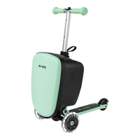 m-cro瑞士迈古micro儿童滑行箱行李箱带滑板车两用免推拉旅行箱 薄荷绿