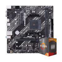 ASUS 华硕 B450/B550主板搭AMD 五代锐龙CPU 处理器 CPU主板套装 板U套装 PRIME A520M-K AMD 盒装 R5 5600