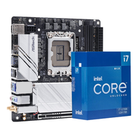 华擎 Z690M-ITX/ax主板+Intel i7-12700K CPU处理器 板U套装