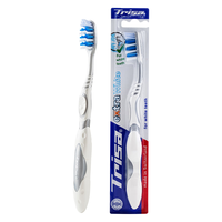 TRISA瑞士牙刷 清洁舌苔 保护牙龈 柔软刷毛 弹力刷柄成人男女通用 超白去渍牙刷（中毛） 1支