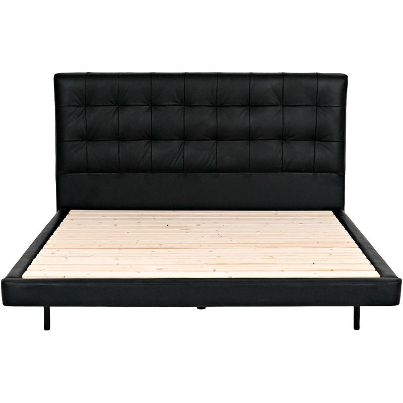 qrua巢物曲奇悬浮泡泡床真皮床头实木排骨架现代简约主卧双人大床