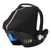 哈卡达(HAGADAY)儿童座椅宝宝可坐躺0-4-8婴儿提篮车载360度旋转 【E90推车专属】黑金