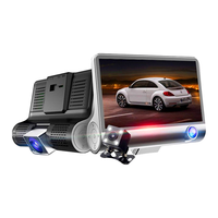 布鲁思丹 行车记录仪高清双镜头三录前后车内倒车影像停车监控 【车前/车内/倒车】配64G卡