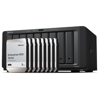 Synology/群晖 私有云备份一体机 企业级NAS磁盘列阵网络存储服务器+8块群晖HAT5310 8TB硬盘 8*8TB 8GB