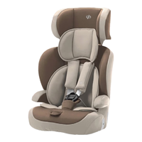 好孩子(gb)高速儿童汽车座椅9个月-12岁椅ISOFIX接口可折叠增高垫 【GBES高速升级款】CS619绅士蓝